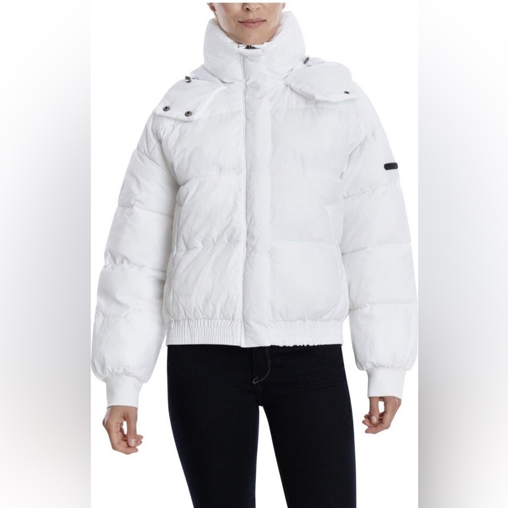 Lucky Brand Cropped White Puffer
